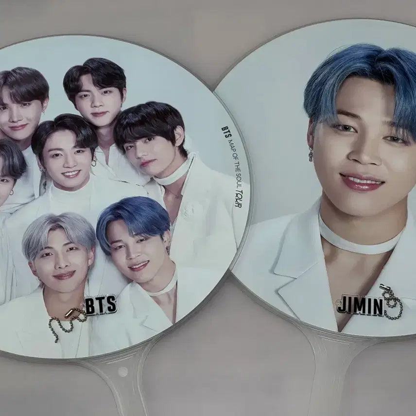[BUNJANG] BTS Group/Jimin Uchiwa Fan Set / 방탄소년단 BTS 단체/지민 부채 우치와 세트