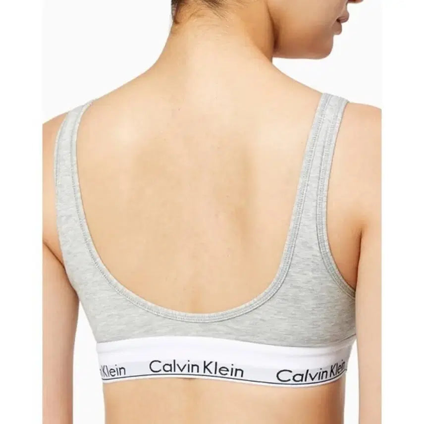 [BUNJANG] Calvin Klein Modern Cotton Scoop Back Bra Grey / 12시까지만 이가격)캘빈클라인 모던코튼스쿱백브라그레이속옷