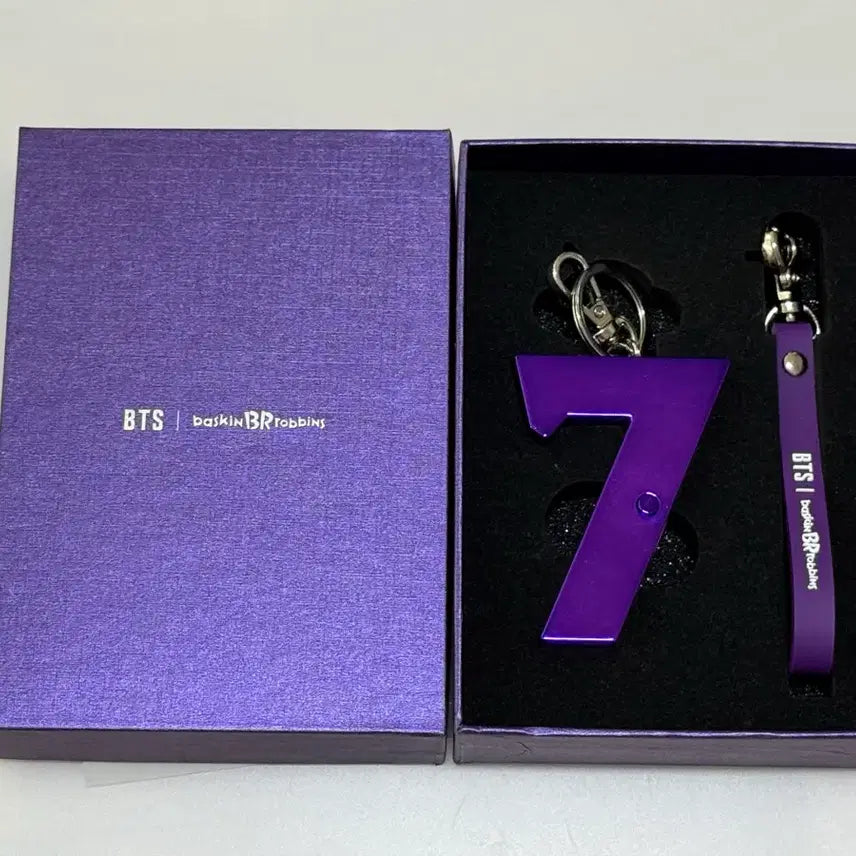 [BUNJANG] BTS x Baskin Robbins Collaboration 7 Keychain &amp; Photocard Set / BTS 베스킨라빈스 콜라보 7 키링 &amp; 포카 세트