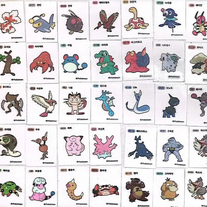 [BUNJANG] Pokemon Stickers Bundle (125 pcs) / 띠부씰 125개 급처