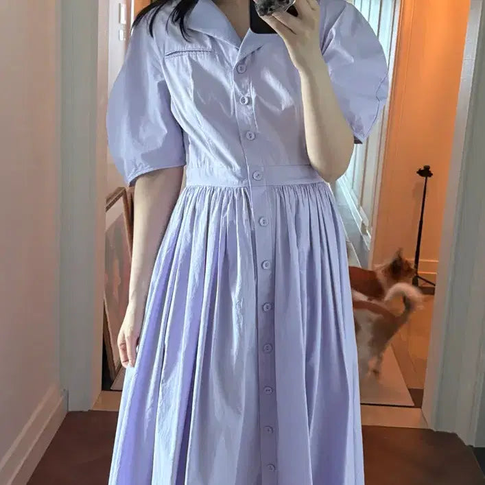 [BUNJANG] AND YOU Lavender Long Dress / 앤유원피스라벤더직찍