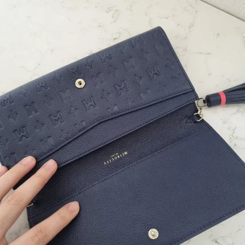 [BUNJANG] Metrog City Long Wallet Navy / 메트로시티 장지갑
