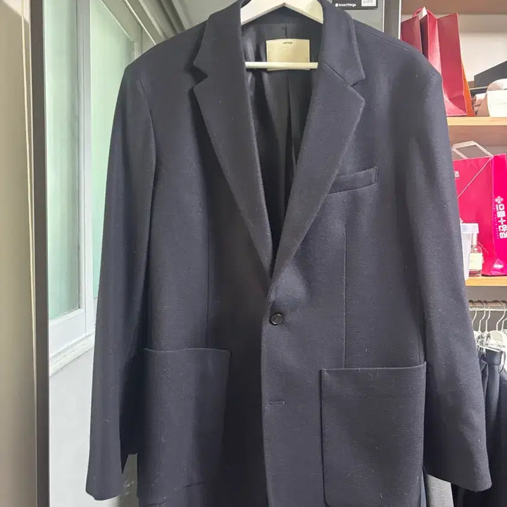 [BUNJANG] Pottery Wool Flannel Jacket Dark Navy / 포터리 울플란넬자켓 2사이즈(다크네이비)