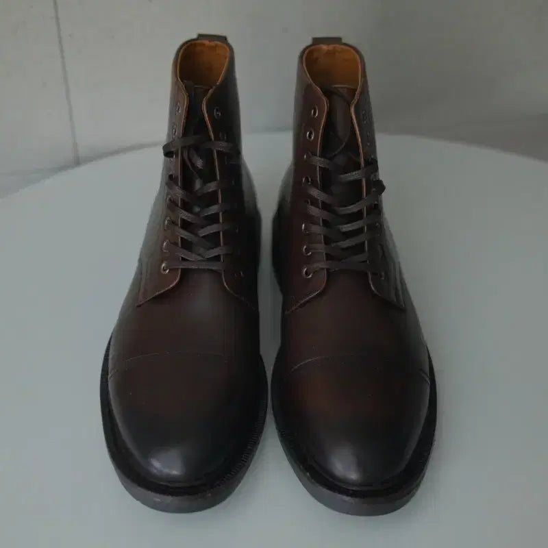 [BUNJANG] Polo Ralph Lauren Asher Cap-Toe Boots Dark Brown / 폴로 랄프로렌 애셔 캡토 부츠 10.5