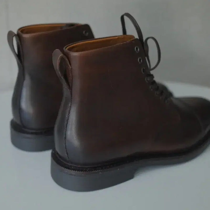 [BUNJANG] Polo Ralph Lauren Asher Cap-Toe Boots Dark Brown / 폴로 랄프로렌 애셔 캡토 부츠 10.5