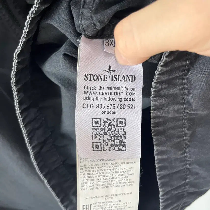 [BUNJANG] Stone Island Garment Dyed Overshirt Black 3XL / [3XL]스톤아일랜드 가먼트다잉 오버셔츠 블랙