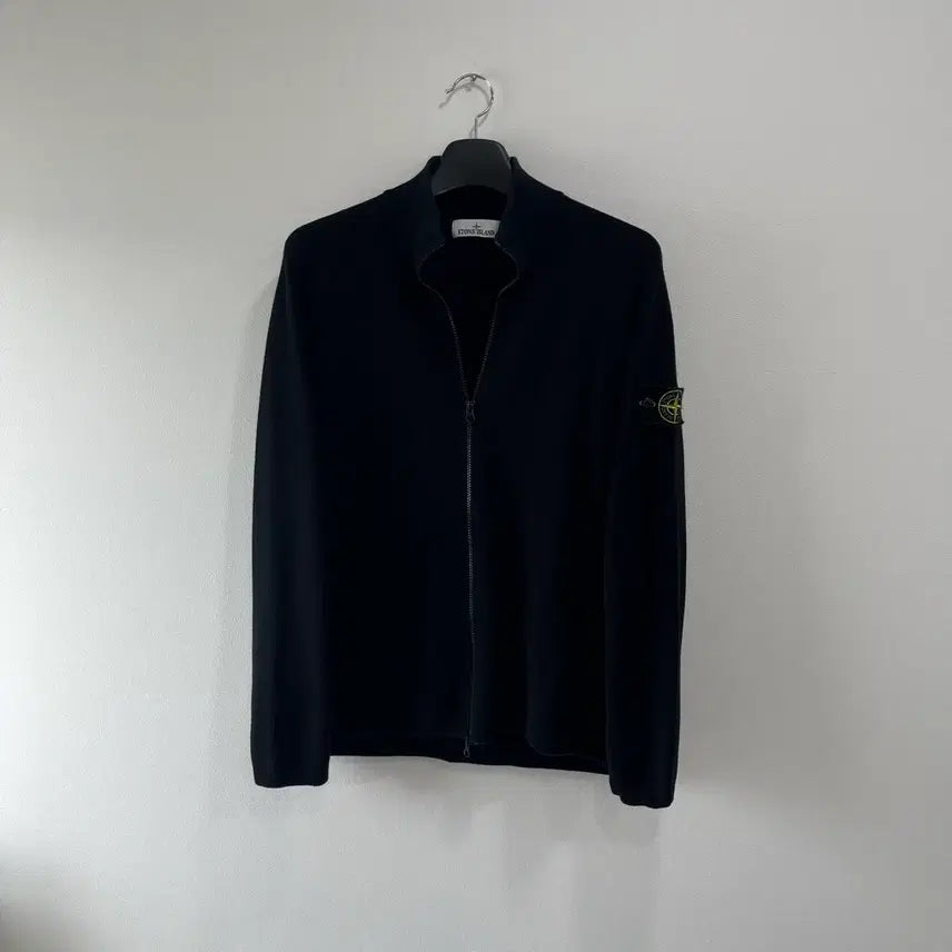 [BUNJANG] Stone Island Knit Zip-Up Black XL / [XL/신형택]스톤아일랜드 니트 집업 블랙