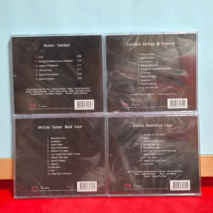 [BUNJANG] Jazz Masterpiece CD 6-Album Bundle Set (Dexter Gordon, Carmen McRae &amp; Friends, McCoy Tyner, Jimmy Hamilton, Jimmy Witherspoon, Terumasa Hino) - Sealed / 재즈 명반 CD 6종세트 일괄 (Dexter Gordon 외) (미개봉)