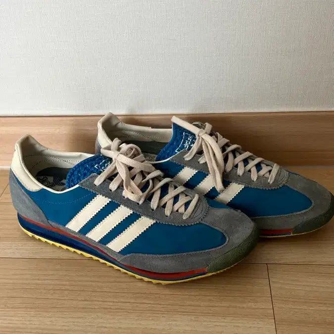 [BUNJANG] Adidas SL72 Vintage Blue Sneakers / Adidas 아디다스 SL72 빈티지 블루 운동화