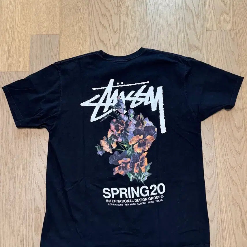 [BUNJANG] Stussy Bouquet T-Shirt Black / [L] 스투시 부케티 블랙