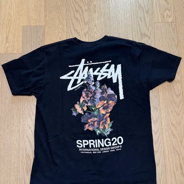 [BUNJANG] Stussy Bouquet T-Shirt Black / [L] 스투시 부케티 블랙