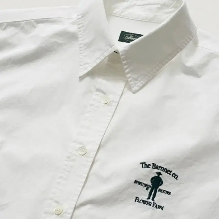 [BUNJANG] The Barnet White Flower Farm Uniform Shirt / 더바넷 white flower farm uniform shirts