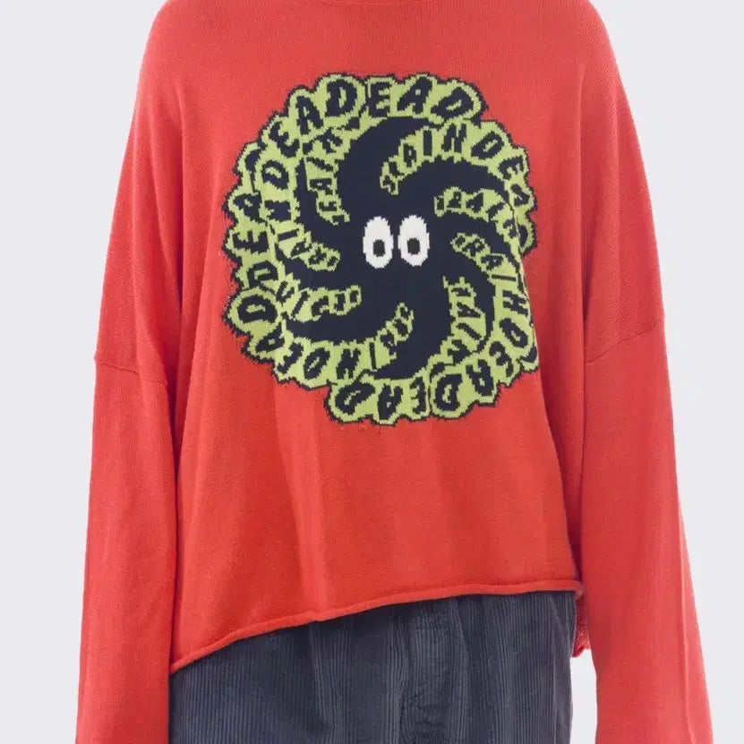 [BUNJANG] Brain Dead Knit Red L / [L] 브레인데드 니트