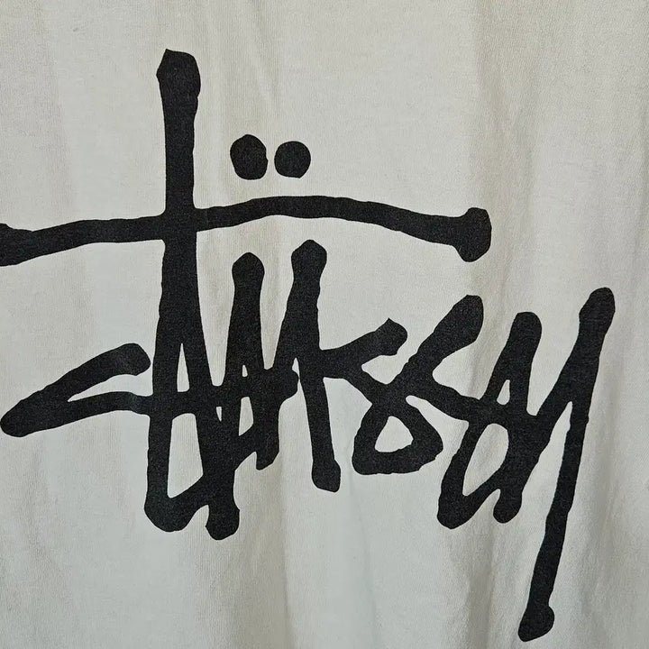 [BUNJANG] Stussy Basic Pigment Short Sleeve T-Shirt White M / 스투시 베이직 피그먼트 반팔티셔츠 화이트 정품 M