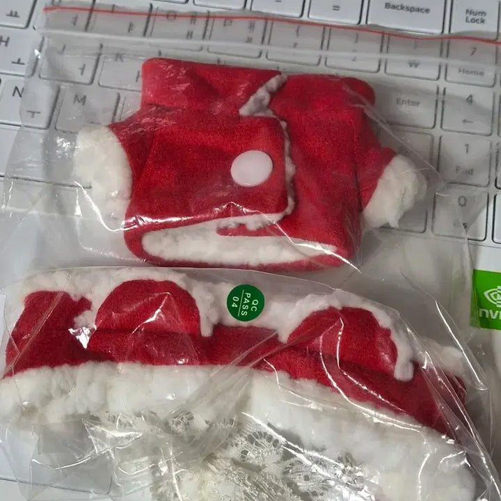 [BUNJANG] 10cm Doll Clothes Red Bear Outfit / 10cm 10깅이 인형옷 팝니다