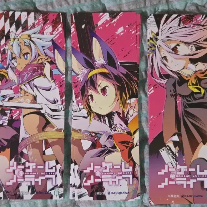 [BUNJANG] No Game No Life Melonbooks Special Edition Bookmark Set / 노게임노라이프 멜룬북스 특전 책갈피