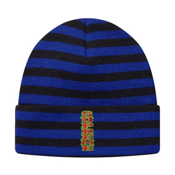 [BUNJANG] Supreme Vertical Logo Stripe Beanie / 위너 샤이니 몬스타엑스 Supreme 슈프림 버티컬 로고 스트라이프 비니