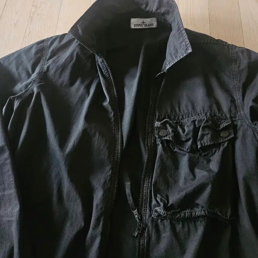 [BUNJANG] Stone Island Black Overshirt / 스톤아일랜드 블랙 오버셔츠