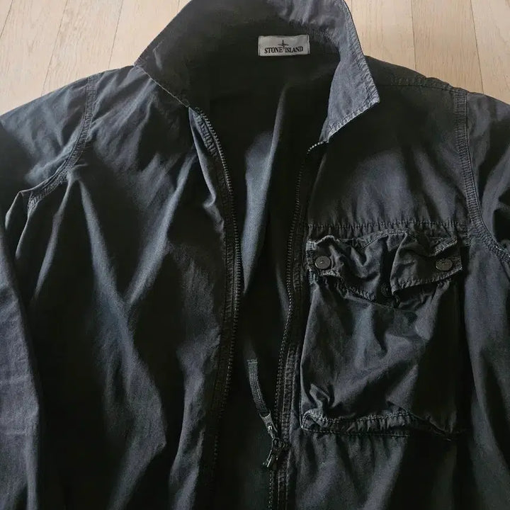 [BUNJANG] Stone Island Black Overshirt / 스톤아일랜드 블랙 오버셔츠