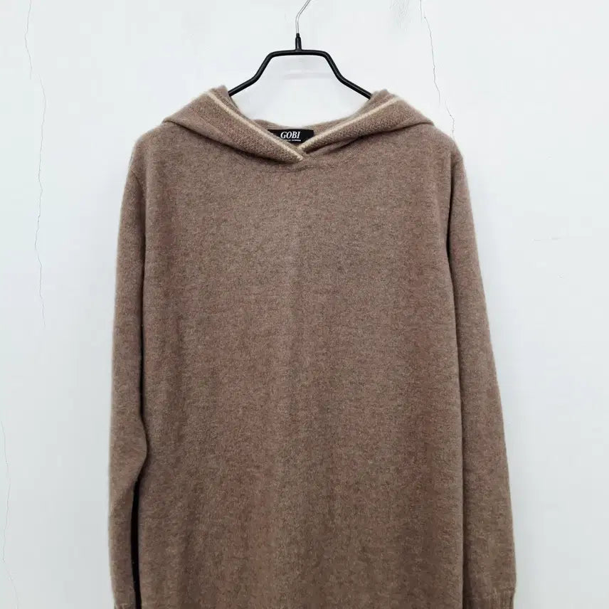[BUNJANG] GOBI Cashmere 100% Hooded Long Dress Brown / GOBI 고비 캐시미어 100 후드 롱 원피스 브라운