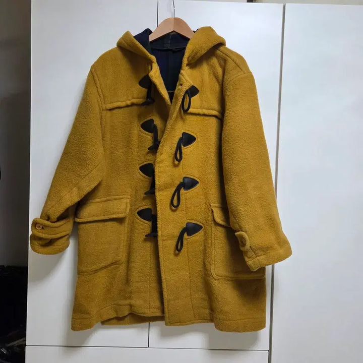 [BUNJANG] Neo Blood Tokyo Vintage Mustard Duffle Coat / 네오블러드도쿄 빈티지 머스타드 떡볶이코트