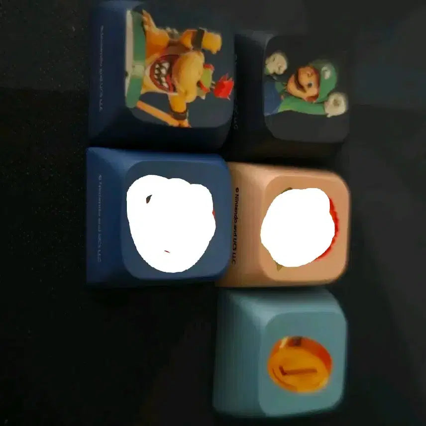 [BUNJANG] Super Mario Keycap Set (Luigi, Coin, Flower, Mushroom) for Sale/Trade / gs슈퍼 마리오 키캡(루이지 코인 쿠파주니어) 판매