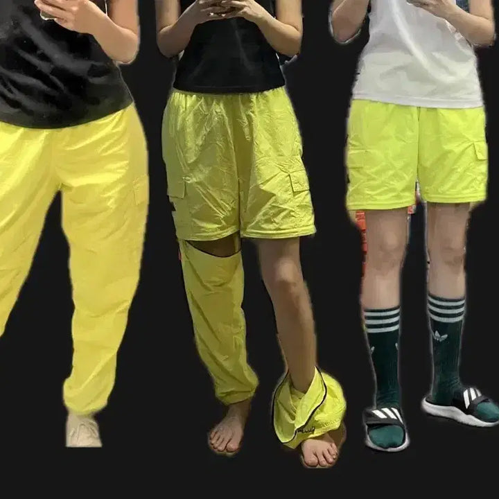 [BUNJANG] Adidas Two-Way Woven Pants L Jogger Training Shorts / 아디다스 투웨이 우븐 팬츠 L 트레이닝 바지 반바지 조거