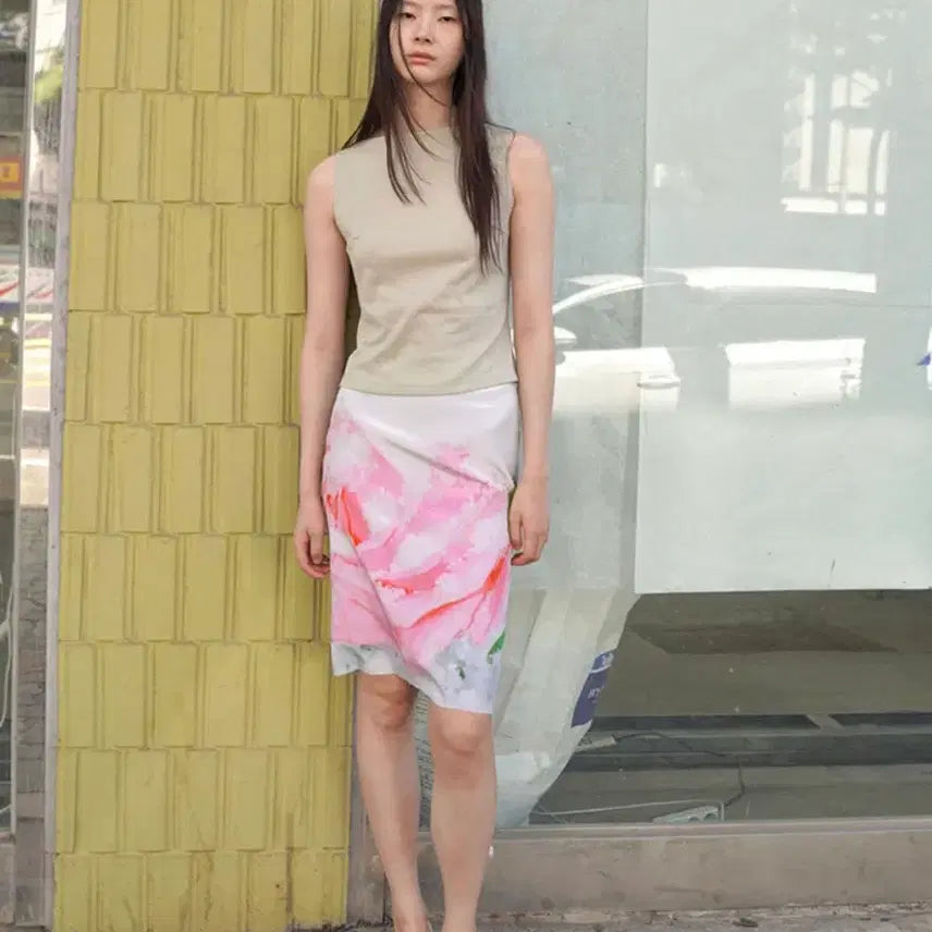 [BUNJANG] Nuanu Rose Midi Skirt / 새상품)누아누 로즈 Rose스커트