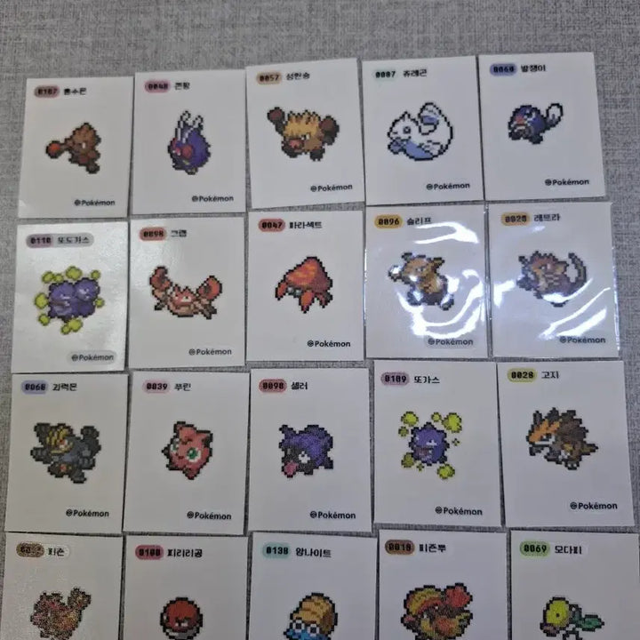 [BUNJANG] Pokemon Pixel Stickers / 포켓몬 픽셀 띠부씰 판매합니다