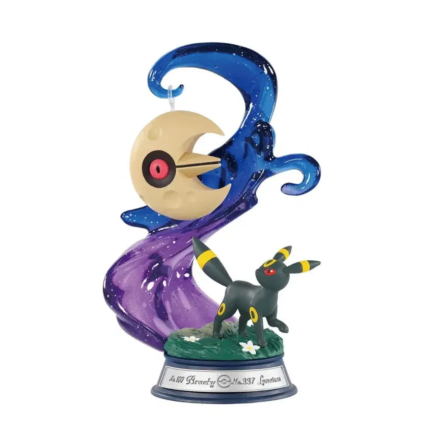 [BUNJANG] Re-Ment Pocket Monsters Swing Vignette Collection 4 Blacky &amp; Lunatone / 마지막 가격!! 블래키&amp;루나툰 리멘트 포켓몬 스윙비네트 콜렉션 4