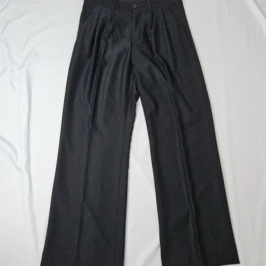 [BUNJANG] Maison Mineed Saint Two-Tuck Wide Silk Slacks Pants / 메종미네드 세인트 투턱 와이드 실크 슬랙스 팬츠 바지 48 (거의새상품)