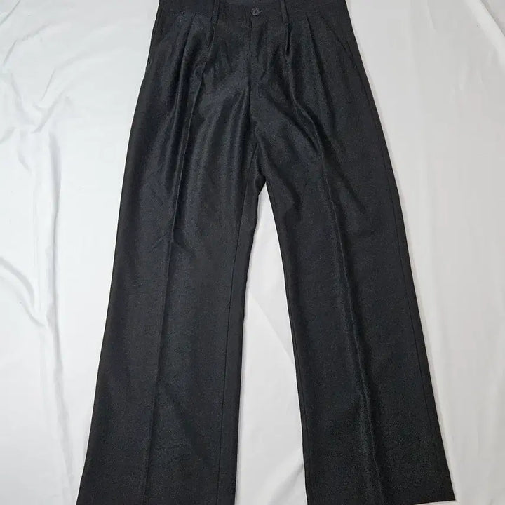 [BUNJANG] Maison Mineed Saint Two-Tuck Wide Silk Slacks Pants / 메종미네드 세인트 투턱 와이드 실크 슬랙스 팬츠 바지 48 (거의새상품)