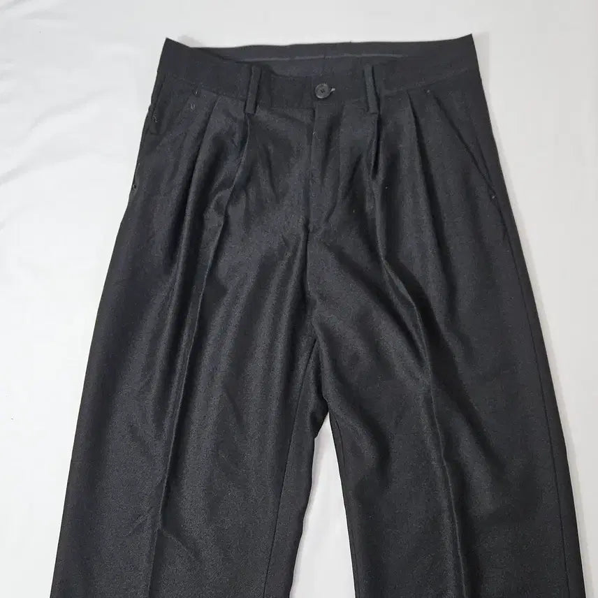 [BUNJANG] Maison Mineed Saint Two-Tuck Wide Silk Slacks Pants / 메종미네드 세인트 투턱 와이드 실크 슬랙스 팬츠 바지 48 (거의새상품)