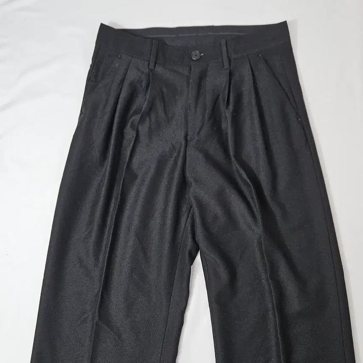 [BUNJANG] Maison Mineed Saint Two-Tuck Wide Silk Slacks Pants / 메종미네드 세인트 투턱 와이드 실크 슬랙스 팬츠 바지 48 (거의새상품)