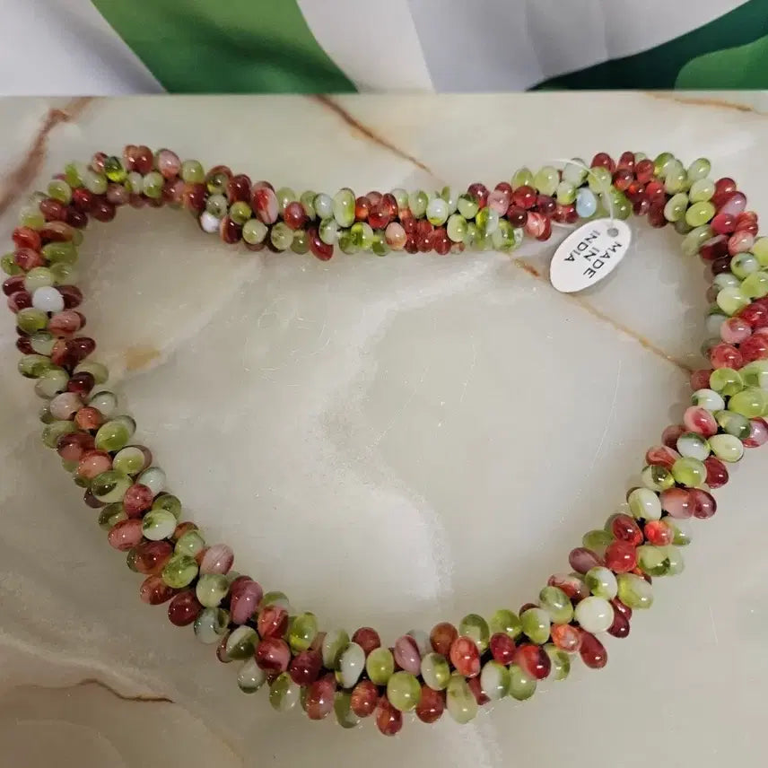 [BUNJANG] Jade Gemstone Necklace / 옥 원석목걸이