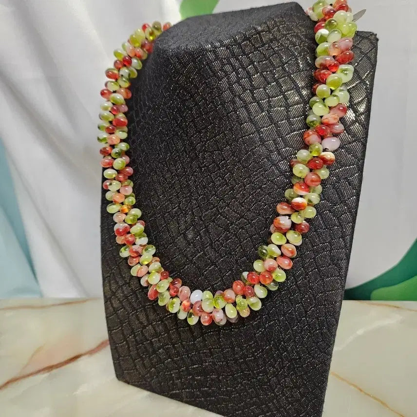 [BUNJANG] Jade Gemstone Necklace / 옥 원석목걸이