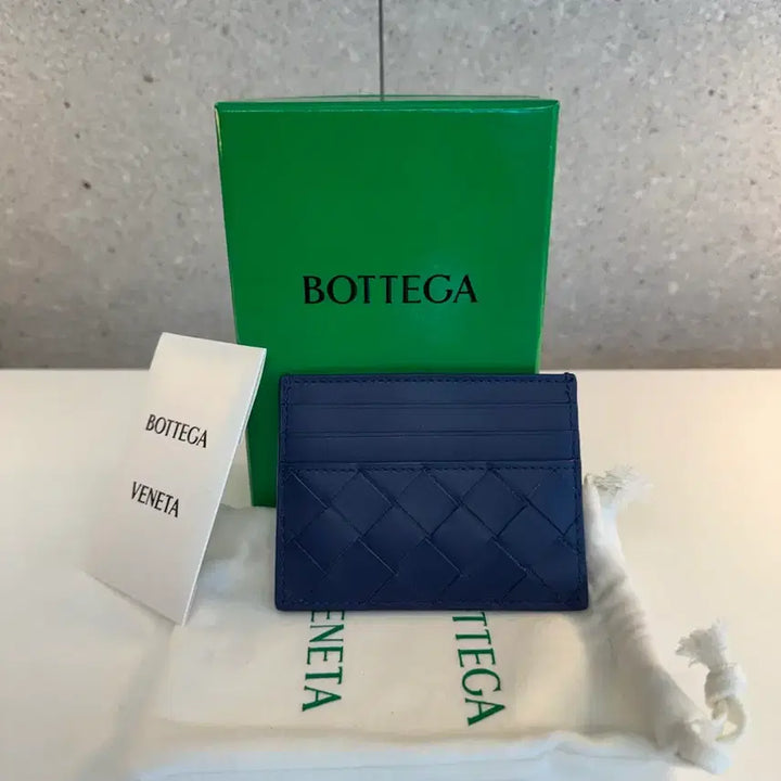 [BUNJANG] Bottega Veneta Intrecciato Card Holder Navy (Unused) / 보테가베네타 인트레치아토 카드지갑 네이비(미사용)