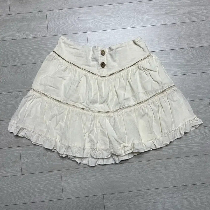 [BUNJANG] Zara Ruffled Bohemian Mini Skirt - Size S / 무료배송 자라 프릴 보헤미안 베이비 미니 스커트 S 치마