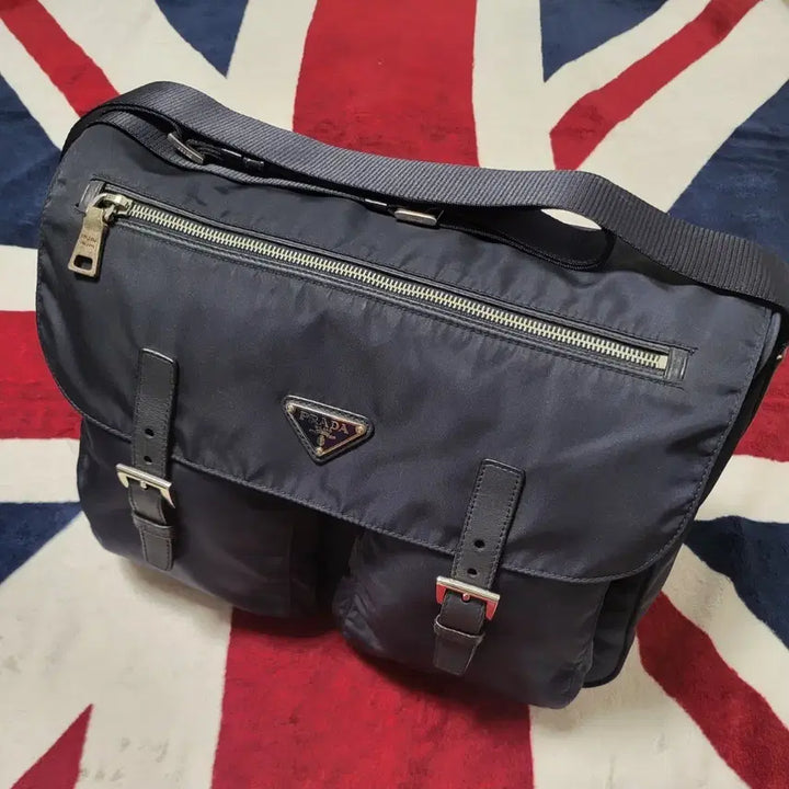 [BUNJANG] Prada Pocono Nylon Two Pocket Messenger Bag / 프라다 포코노 나일론 투포켓 메신저백