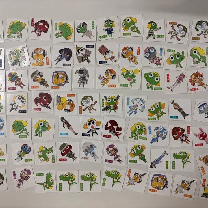 [BUNJANG] Sgt. Frog Sgt. Keroro Character Stickers (Old Version) - 104 pcs / 개구리 중사 케로로 캐릭터 스티커 구버전 104가