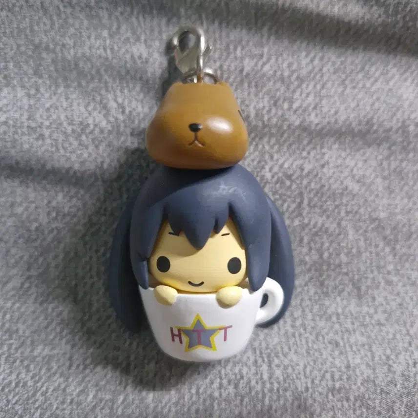 [BUNJANG] K-ON! Azusa Nakano Capybara Keychain / 케이온 카피바라 키링 나카노 아즈사