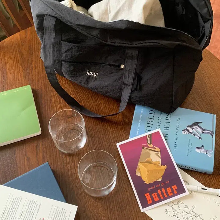 [BUNJANG] Haig Duffel Bag Black Nylon / 헤이그 더플백 가방 블랙