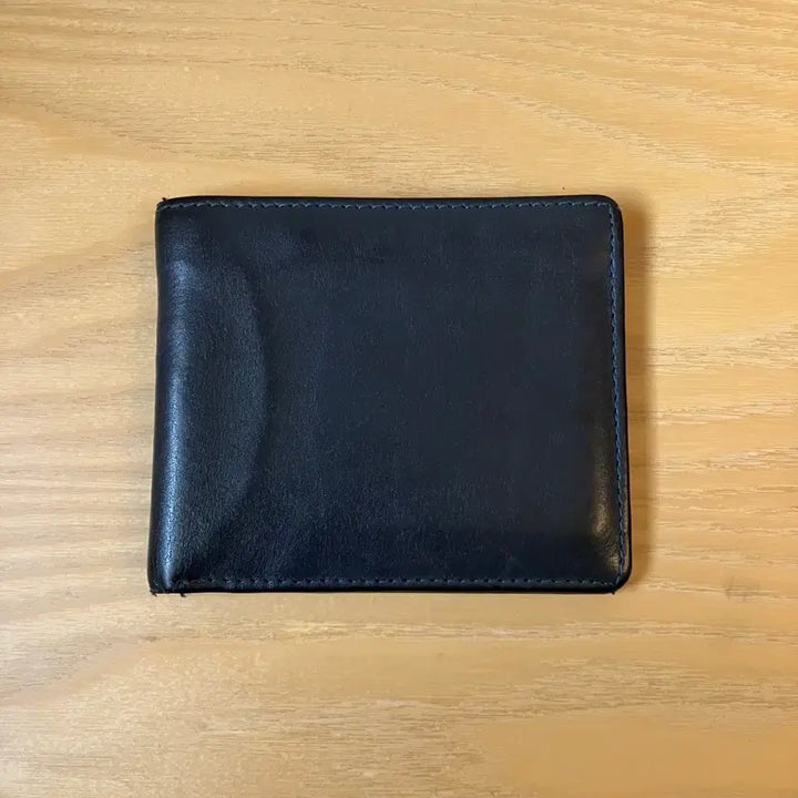 [BUNJANG] Navy Leather Wallet / leather wallet