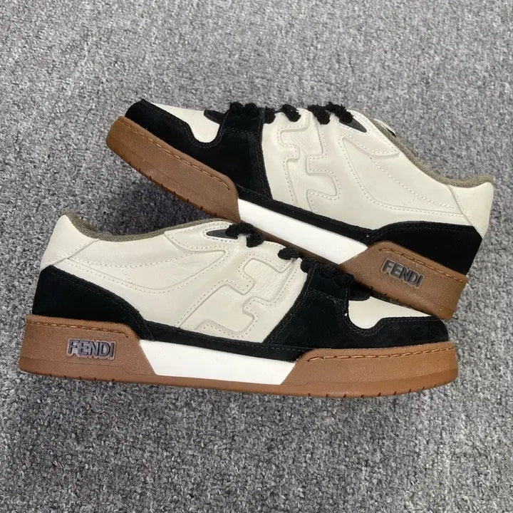 [BUNJANG] Fendi Match Black Cream Sneakers / 펜디 매치 블랙 크림 검