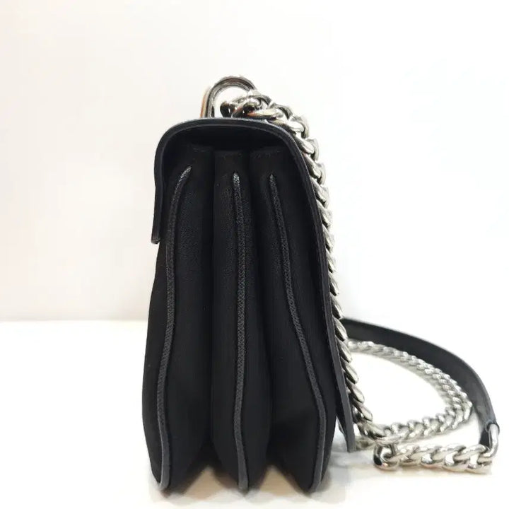[BUNJANG] Prada Saffiano Chain Shoulder Bag Black 1BD009 / [정품] 프라다 사피아노 체인 숄더백 1BD009