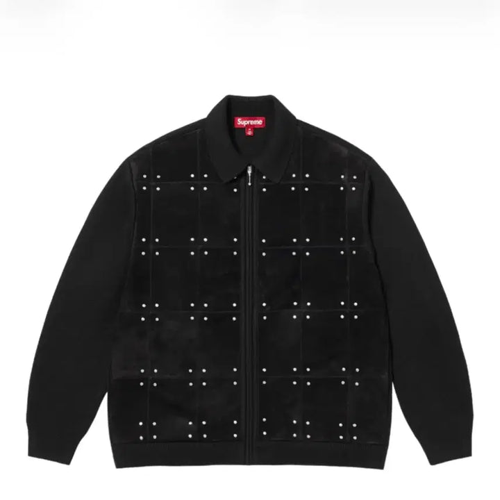 [SOLD OUT] 슈프림 스터드 스웨이드 집업 가디건
