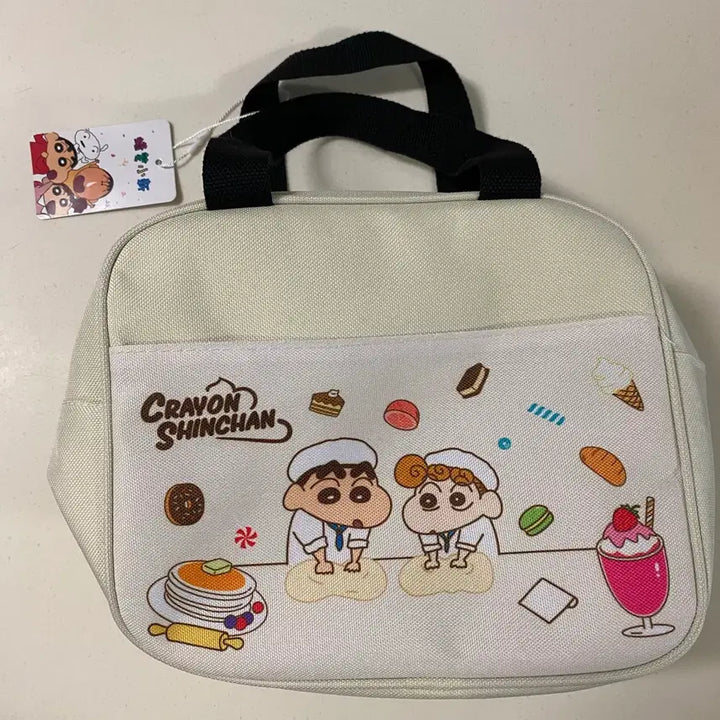[BUNJANG] Crayon Shin-chan Lunch Bag Cooler Bag / [정품 새상품] 짱구 런치백 도시락가방 보냉백