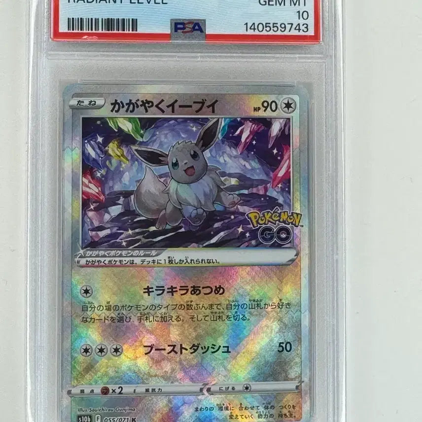 [BUNJANG] Pokemon GO Shiny Eevee Japanese Version PSA 10 Graded Card / [포켓몬카드 일판]포켓몬GO 빛나는 이브이 PSA10 카드
