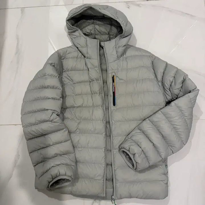 [BUNJANG] Salomon X-Fuse Down Jacket Light Grey / 살로몬 엑스퓨즈 다운 자켓 라이트그레이