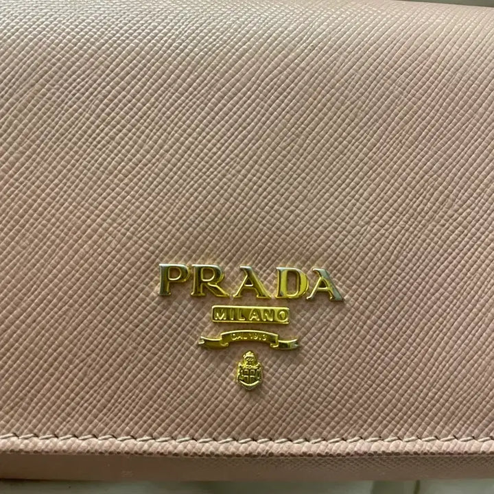 [BUNJANG] Prada Saffiano Long Wallet - Dusty Rose / 정품 프라다 사피아노 장지갑 인디핑크